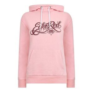 Ecko Womens/Ladies Scarlett Lettering Regular Hoodie / Powder Pink